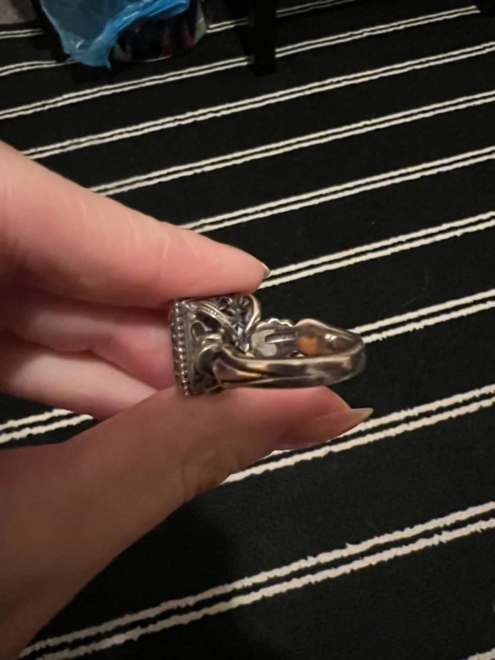 The Great Frog Square Gem Ring with Lemon Quartz